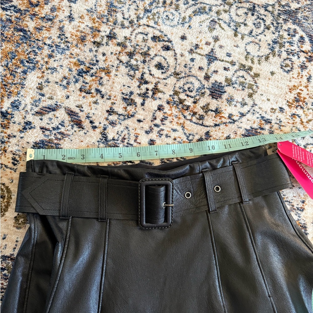 Commando Faux Leather Belted Midi Skirt - Picture 8 of 9